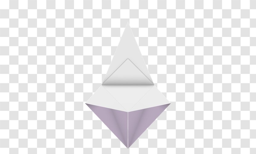 Purple Lilac Triangle - Origami Crane Transparent PNG