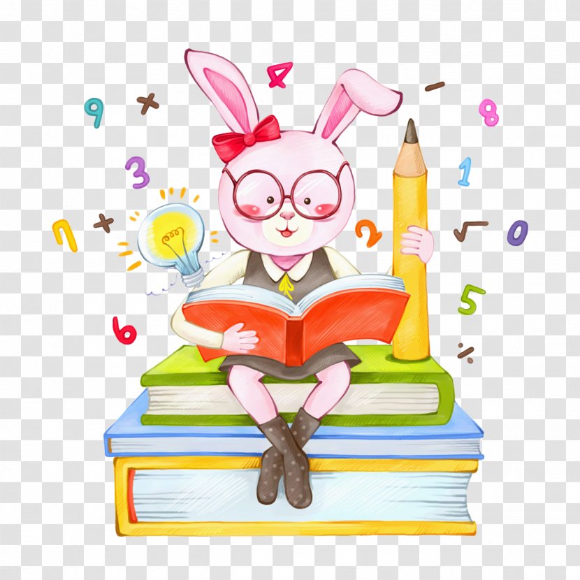 Rabbit Clip Art - Software - Reading Transparent PNG