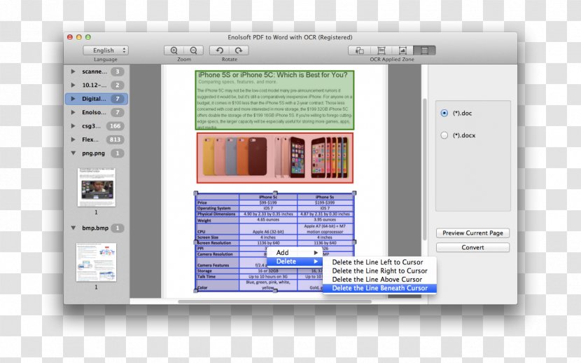 Computer Software Comparison Of Optical Character Recognition IBM Lotus Word Pro Font - Text Transparent PNG