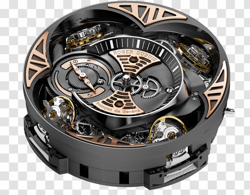 Watch Roger Dubuis Round Table Brand Clock - Strap Transparent PNG