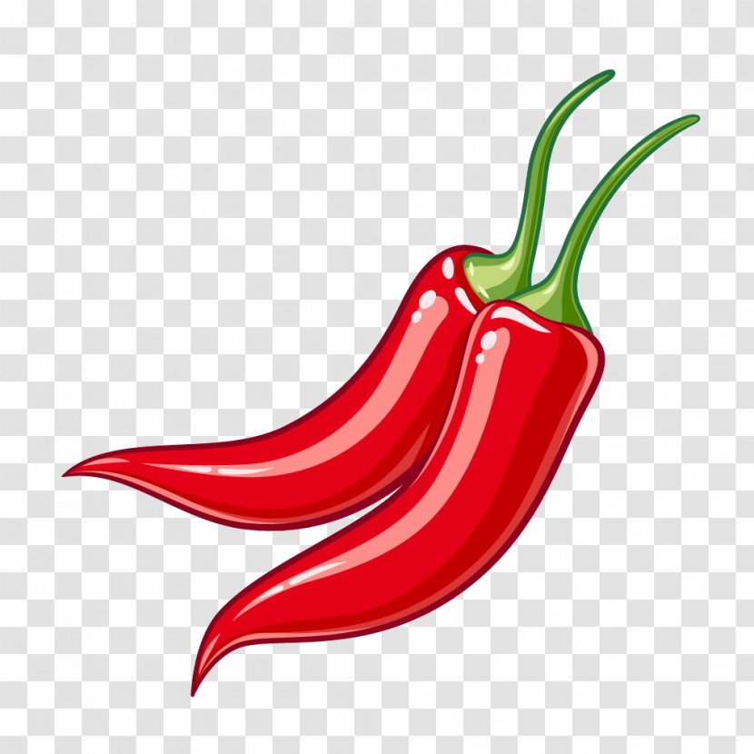 Serrano Pepper Bird's Eye Chili Cayenne Tabasco - Red Vegetables Transparent PNG