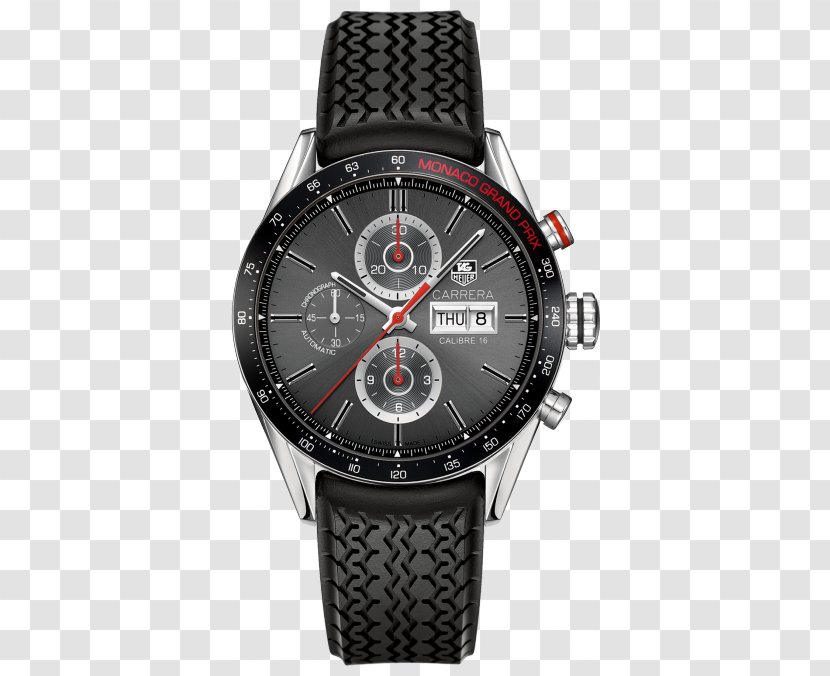 Monaco Grand Prix TAG Heuer Watch Carrera Calibre 16 Day-Date Transparent PNG