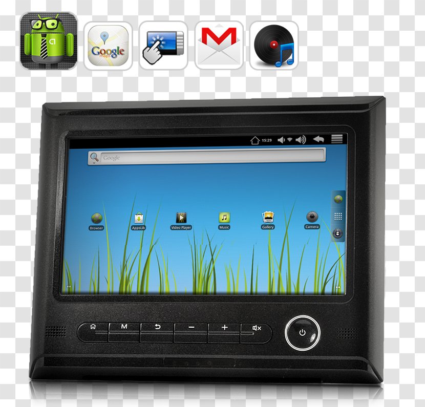 Aakash 2 Android Touchscreen Display Device - Electronic - Tablet Transparent PNG