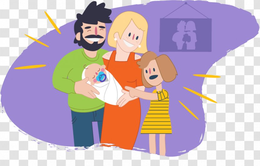 Cartoon Sibling Sister Brother - Family - Animated Transparent PNG