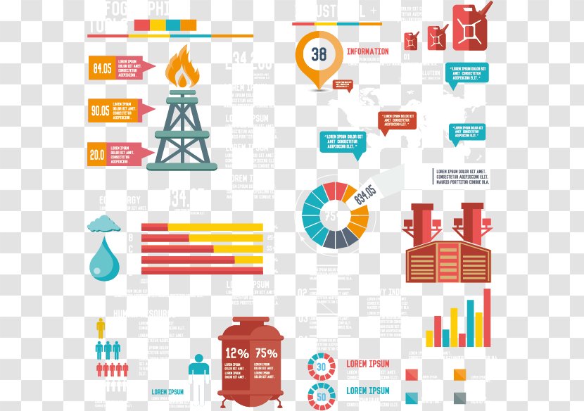 Petroleum Industry Infographic Diagram - Organization - Creative Oil Transparent PNG
