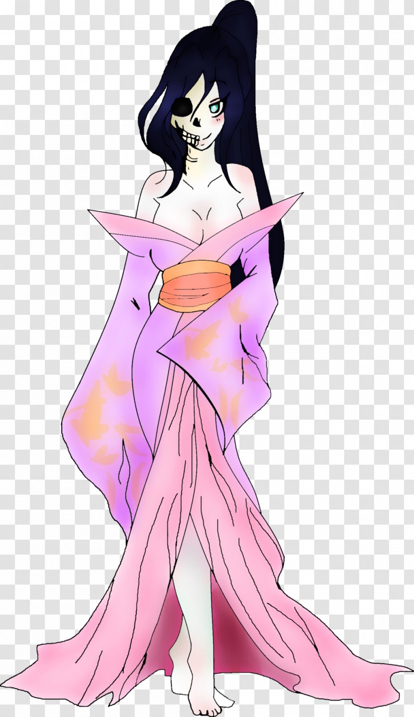 Yuki Onna Ai Enma Woman Hone-onna Yōkai - Watercolor Transparent PNG