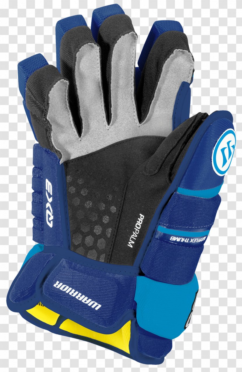 Lacrosse Glove Ice Hockey Warrior Gloves - Puck - Blue Sticks Transparent PNG