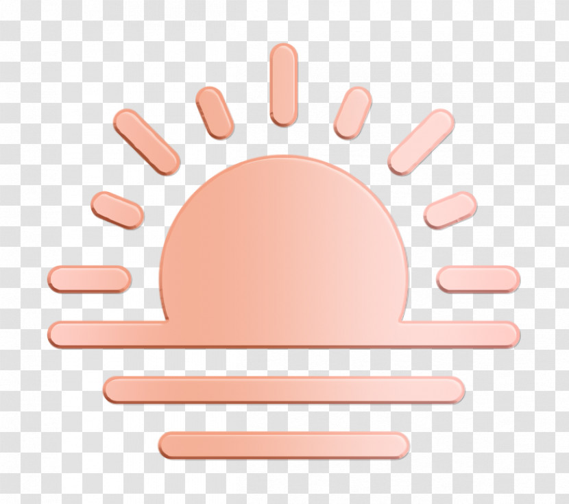Sunset Icon Weather Icon Transparent PNG