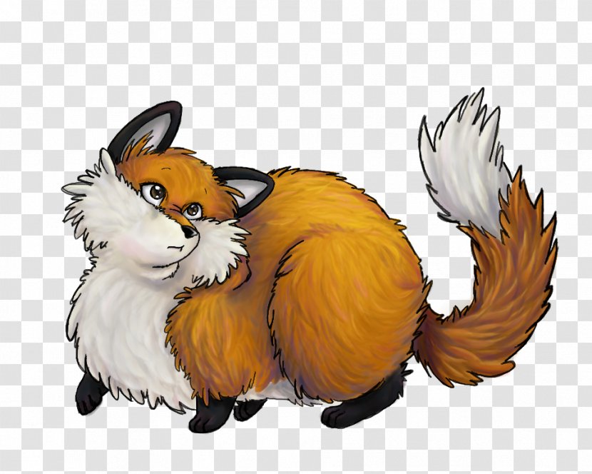 Red Fox Drawing Fat - Wildlife Transparent PNG