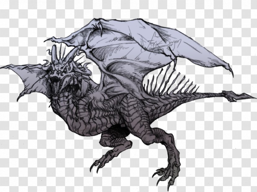 Dragon Wyvern Drawing Furry Fandom - Fictional Character Transparent PNG