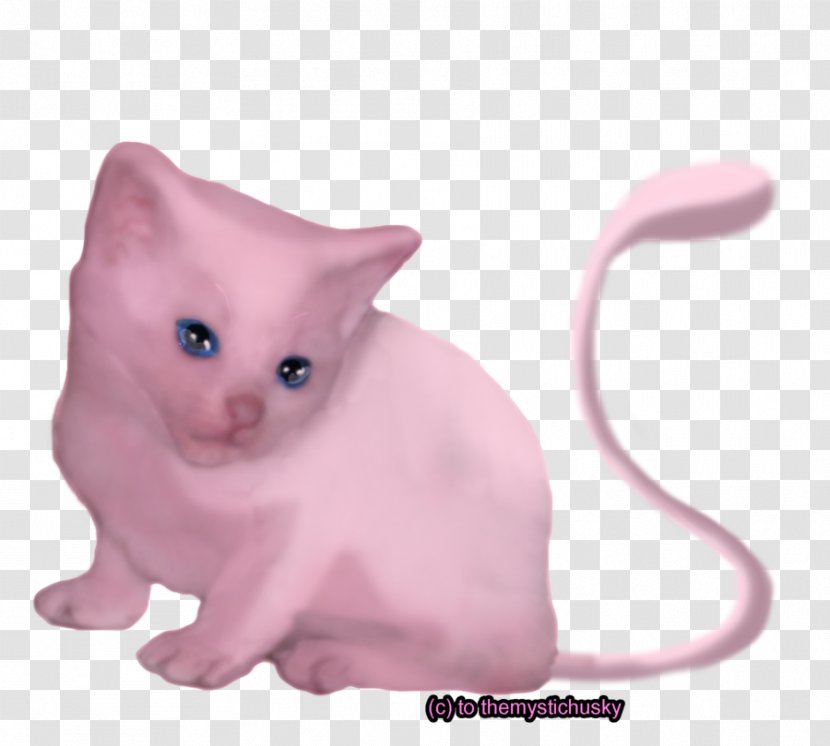 Kitten Mewtwo Cat Whiskers - Painting Transparent PNG