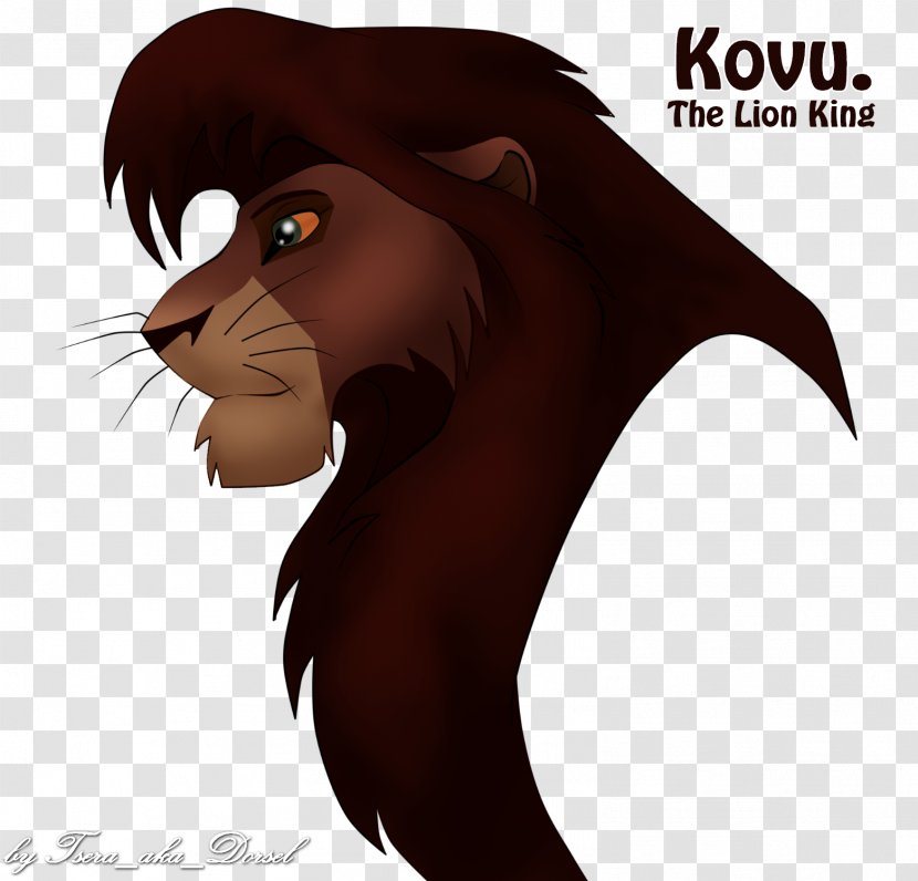 Lion Whiskers DeviantArt Kovu - Head - Vector Transparent PNG