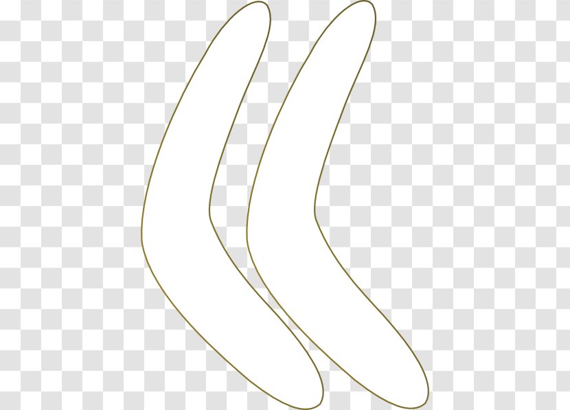 Material Line Body Jewellery Angle - Oval - Boomerang Outline Transparent PNG