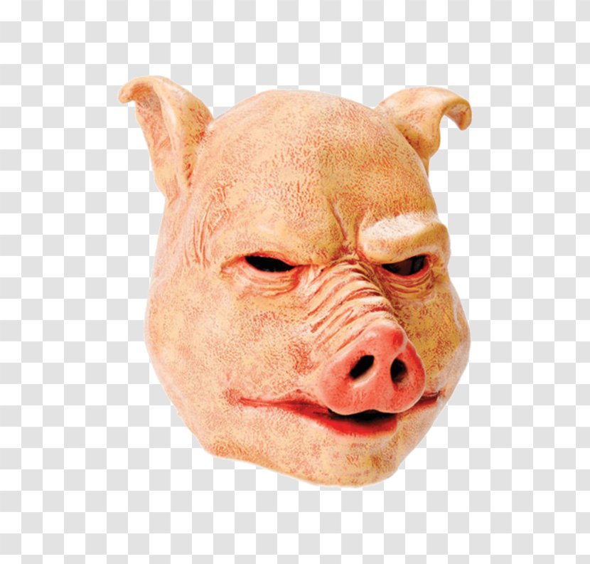 Pig Costume Party Mask Halloween Transparent PNG