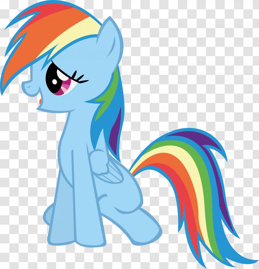 Pony Rainbow Dash Pinkie Pie Rarity Fluttershy - Horse Transparent PNG
