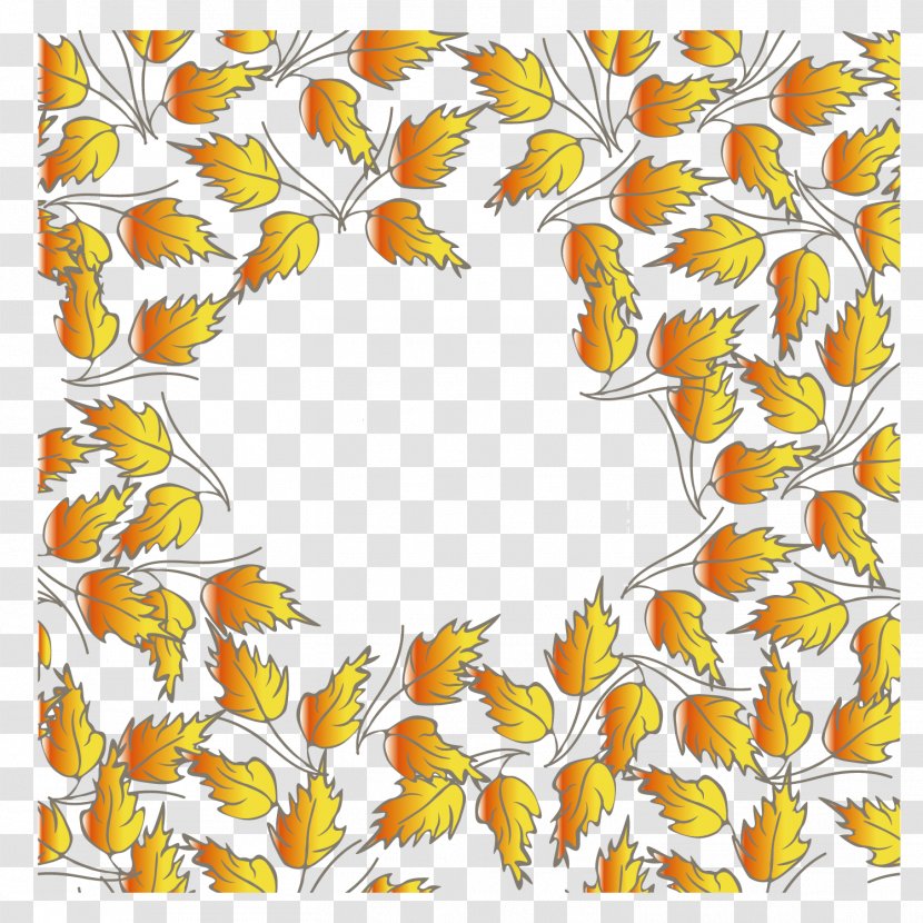 Leaf Autumn Clip Art - Cartoon - Fall Back To School Background Pattern Transparent PNG