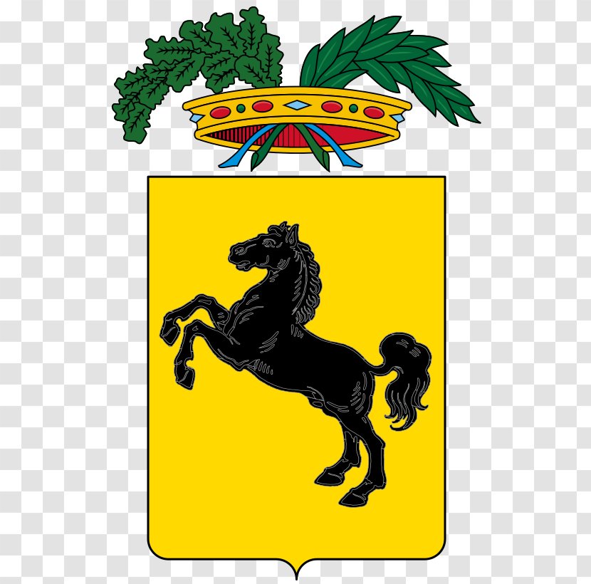 Florence Province Of Udine Coat Arms Metropolitan City Milan Naples - Horse Like Mammal - Cavallo Transparent PNG