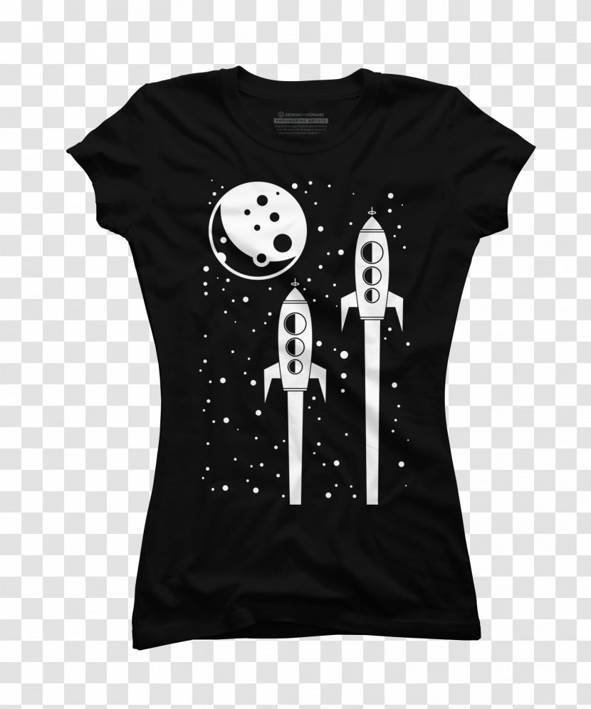 T-shirt Space Race Sleeve Intergalactic - Black Transparent PNG