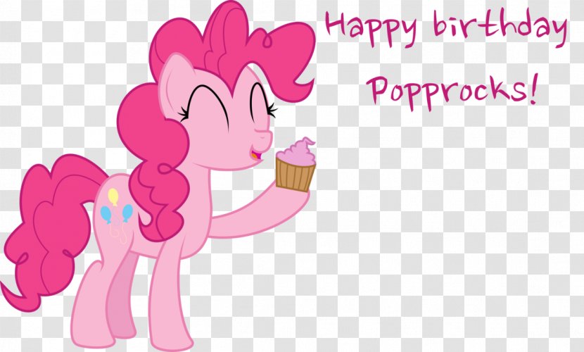 Pony Pinkie Pie Birthday Art - Silhouette Transparent PNG