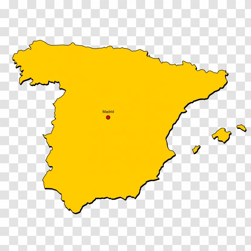 Spain Map Royalty-free - Postleitzahlenkarte Transparent PNG