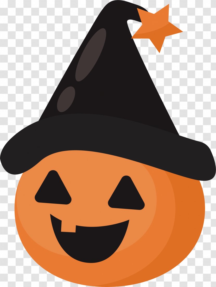 Calabaza Hat Pumpkin Halloween - Clip Art - A Head In Transparent PNG