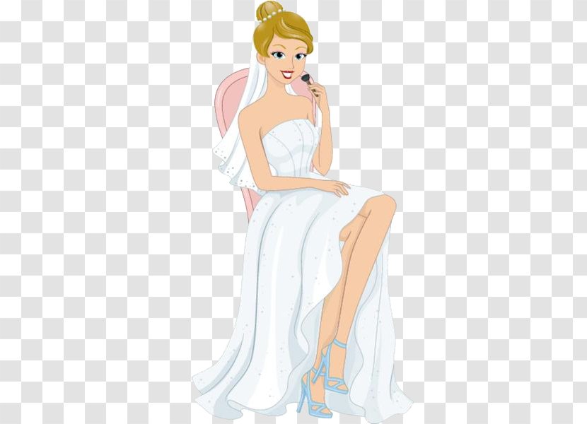 Woman Bride Cosmetics Illustration - Heart - The Sitting In Chair Transparent PNG