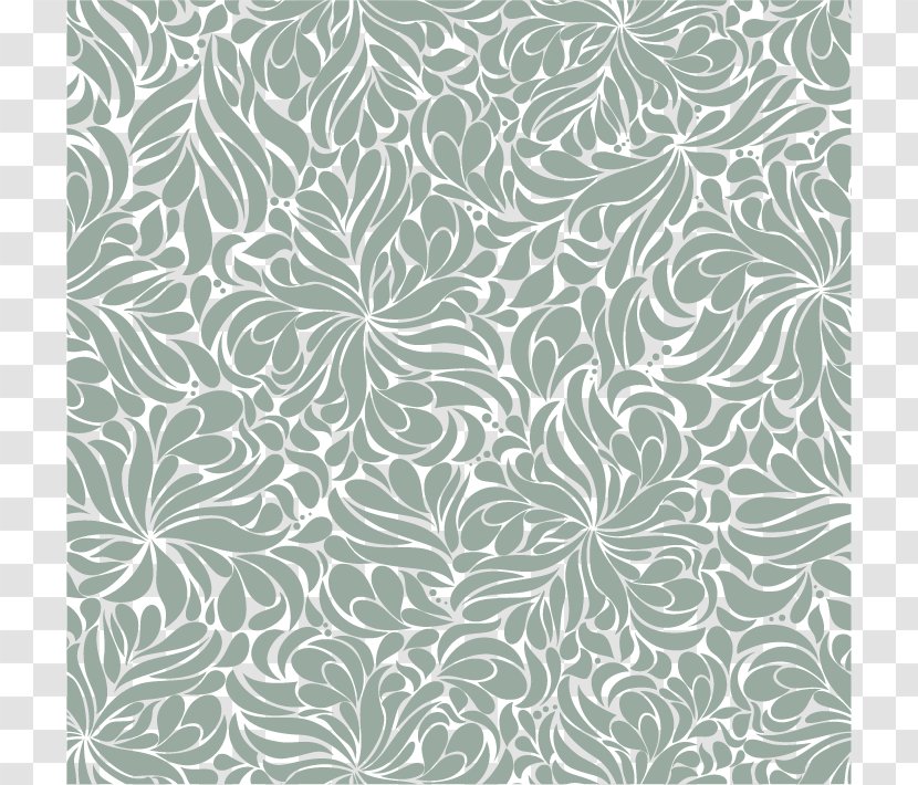Textile Floral Design Pattern - Petal - Blue Daisy Background Material Transparent PNG