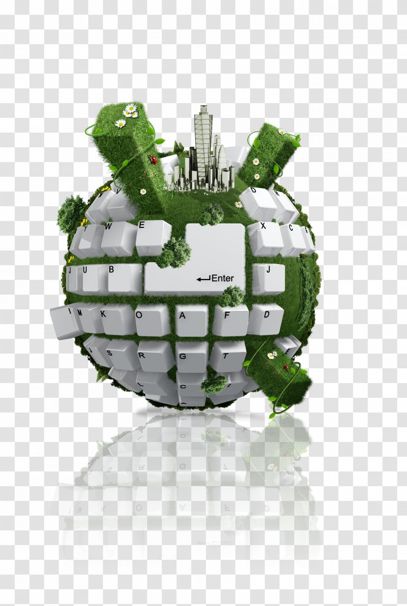 Information System Computer Science - Keyboard Earth Transparent PNG