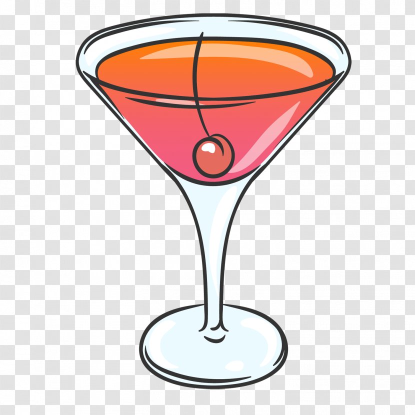 Orange Juice Cocktail Garnish Wine Glass - Alcoholic Beverage - Baverage Button Transparent PNG