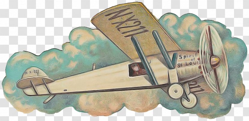 Cartoon Airplane - Biplane - Vehicle Transparent PNG