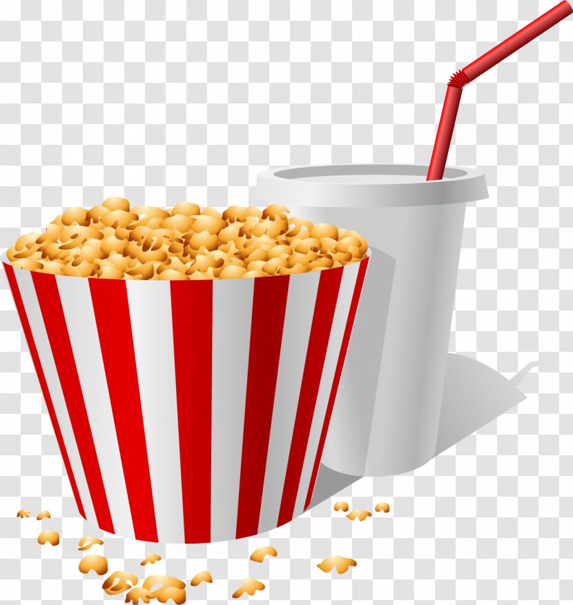 Popcorn Euclidean Vector - Cinema - Painted Transparent PNG