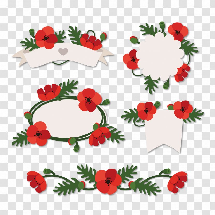 Vector Graphics Flower Image Design - Floral - Door Wreath Transparent PNG
