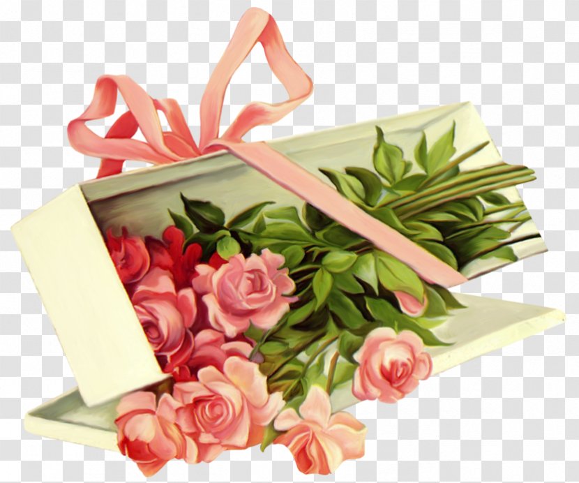 Clip Art - Flirting - Vintage Rose Box Clipart Picture Transparent PNG