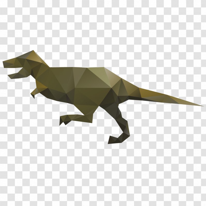 Tyrannosaurus Spinosaurus Origami Dinosaurs Transparent PNG