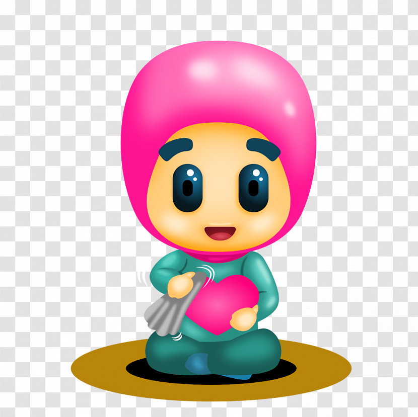 Figurine Character Smiley Pink M Computer Transparent PNG