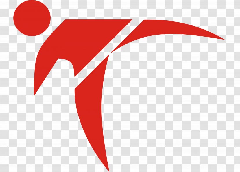 Logo Taekwondo Karate Kick Sport - Simple Design Free Download Transparent PNG