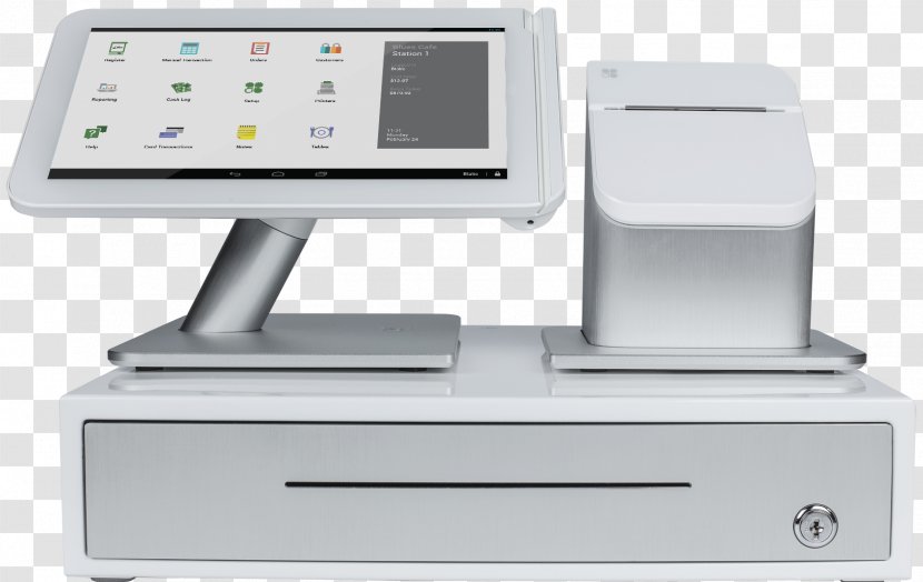 Point Of Sale Clover Network Sales Merchant Services Payment Terminal - Printer Transparent PNG
