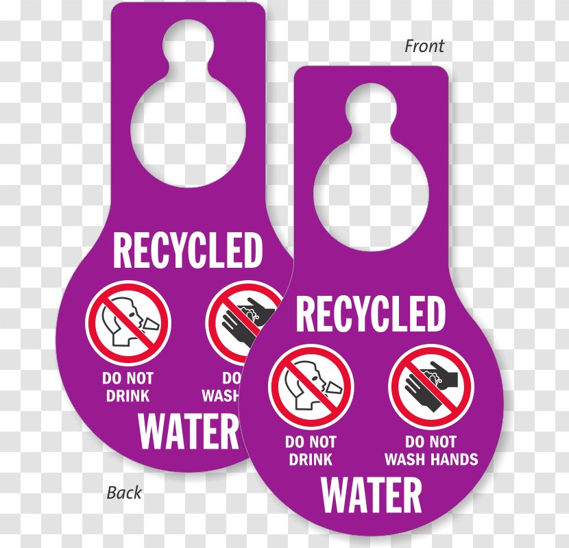 Door Hanger Sign Plastic Brand - Not Recyclable Transparent PNG