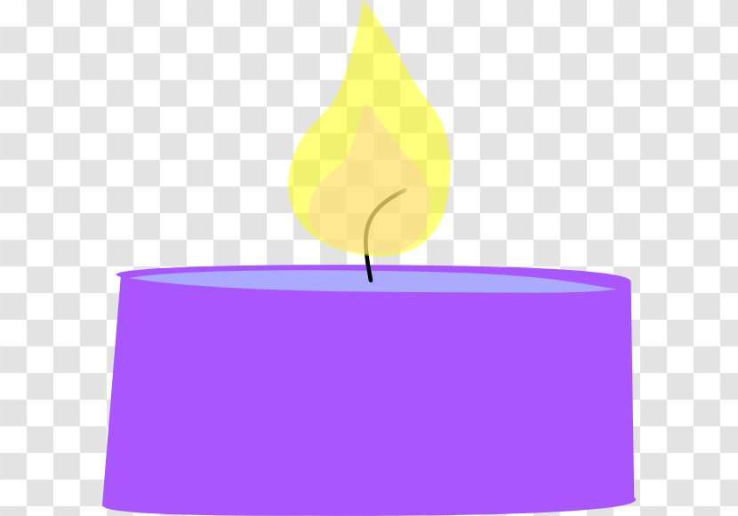Purple Violet Lilac Yellow Magenta - Candle Vector Transparent PNG