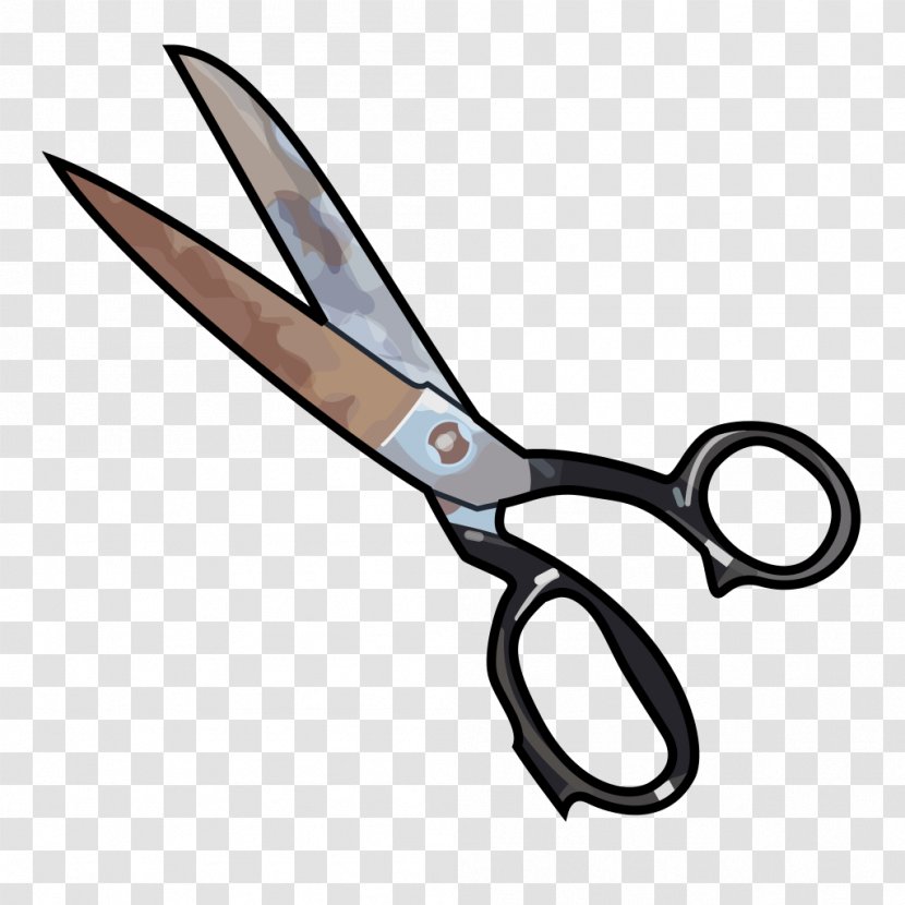 Hair Cartoon - English Language - Snips Tool Transparent PNG