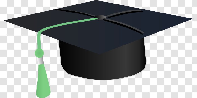 Square Academic Cap Graduation Ceremony Hat Clip Art - Green Transparent PNG