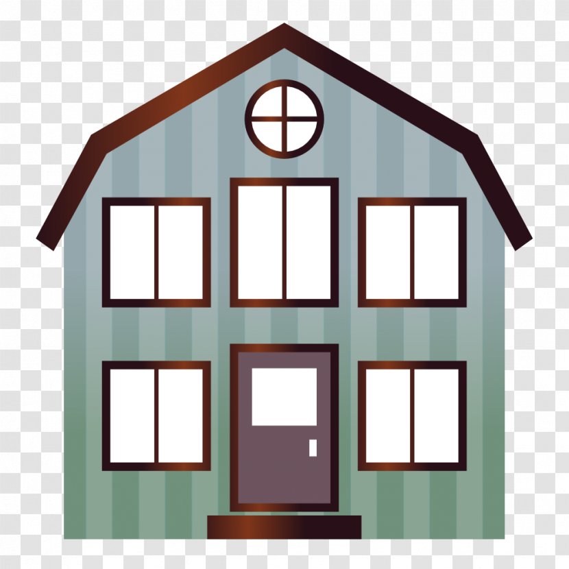 House Building Clip Art - Home - Cyan Transparent PNG