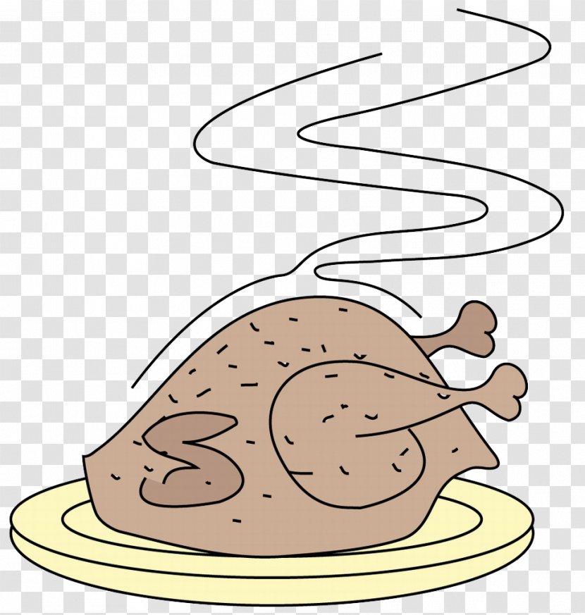 Ham Barbecue Chicken Food Cartoon - Heart - Taste Transparent PNG