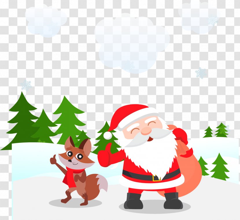 Santa Claus Christmas Vecteur - Fir - Vector Transparent PNG