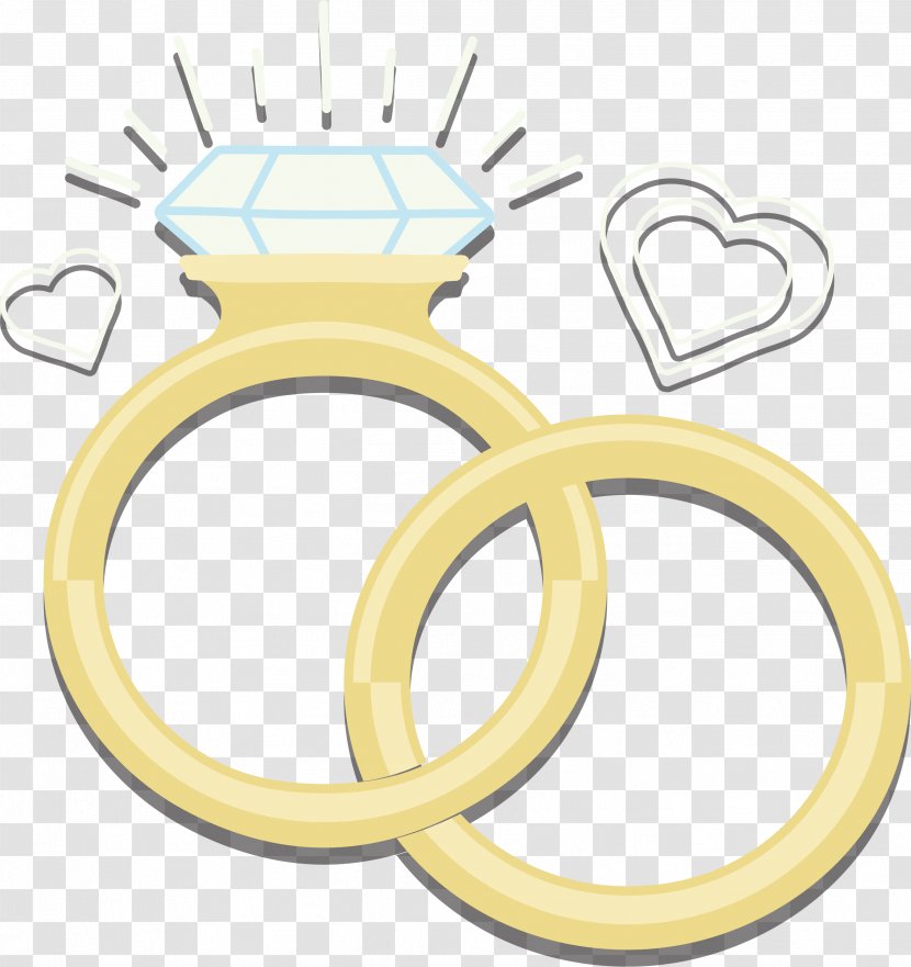 Wedding Ring Diamond Euclidean Vector - Pattern - Sparkling Rings Transparent PNG