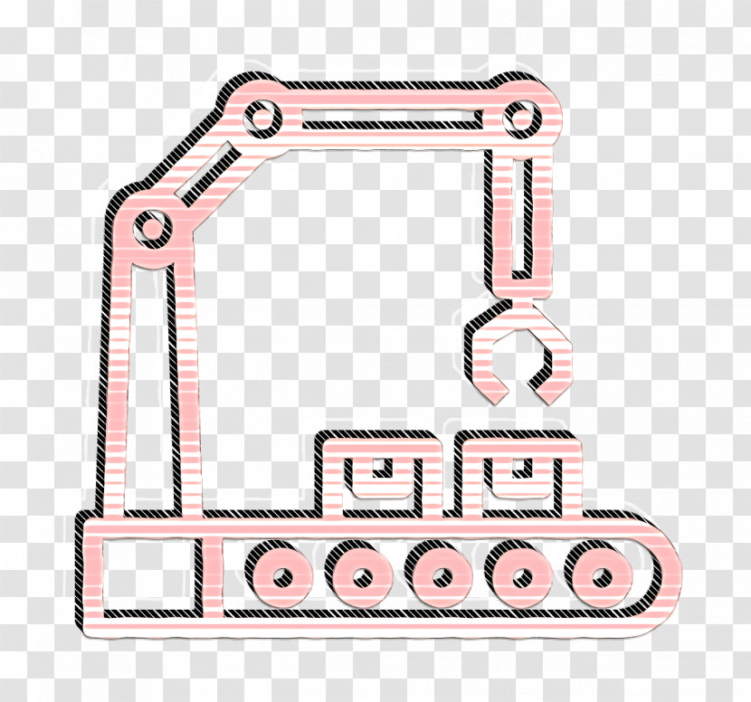 Industrial Icon Conveyor Icon Transparent PNG