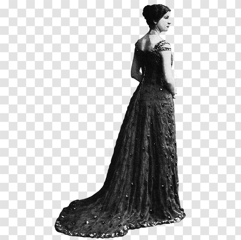 Gown Cocktail Dress Shoulder Fashion - Cartoon - Victorian Woman Transparent PNG
