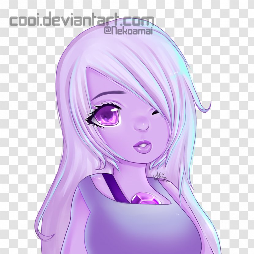 Human Hair Color Hairstyle Violet Lilac - Frame - Amethyst Transparent PNG