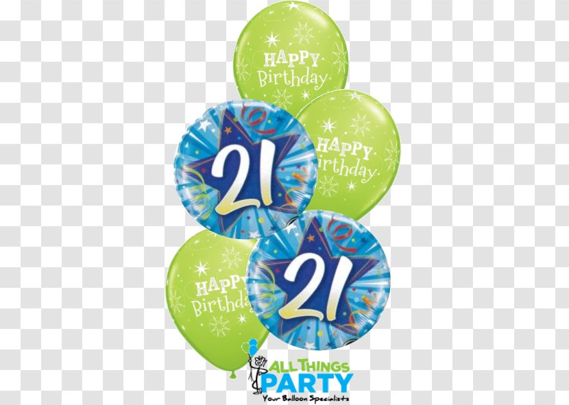 Balloon Birthday Flower Bouquet Party Gift - Star - 21st Transparent PNG