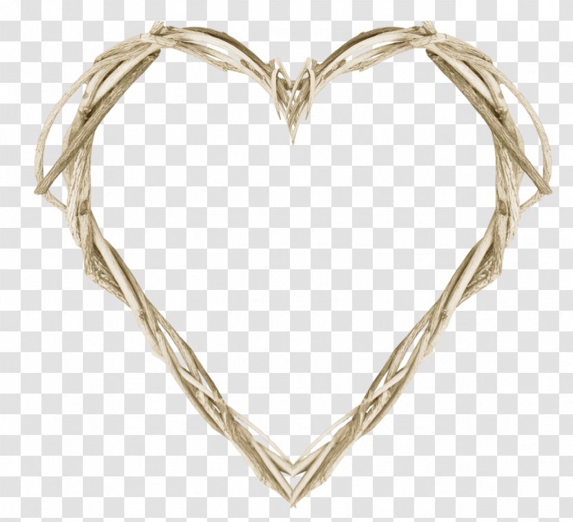 Picture Frames Heart Clip Art - Necklace - Heart-shaped Cane Transparent PNG